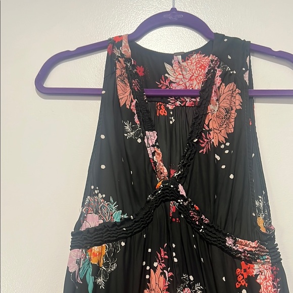 Free People Black and Multi Color Tunic XS - Picture 4 of 8